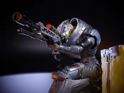 Mass Effect Fanart - Garrus Vakarian 3d print figurine 3D print model