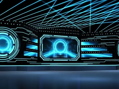 Event Stage 16 Design 3D model