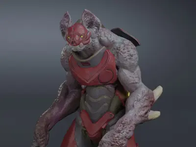 Bat Boy Low-poly 3D model