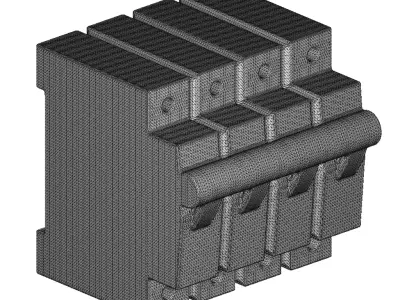Electrical Modular MCB Toy 3D model