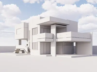 Modern House 3D model 31