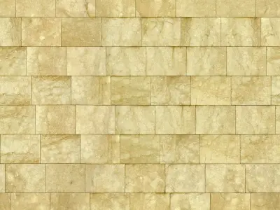 Golden Sandstone Block Tile PBR Texture Texture