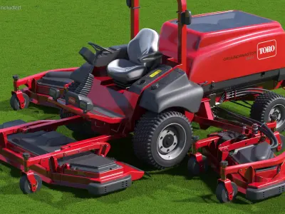  Toro Groundsmaster 5900 Rotary Mower Rigged for Maya 