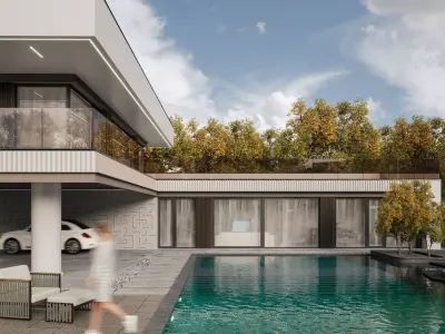 Villa Garden 3D model