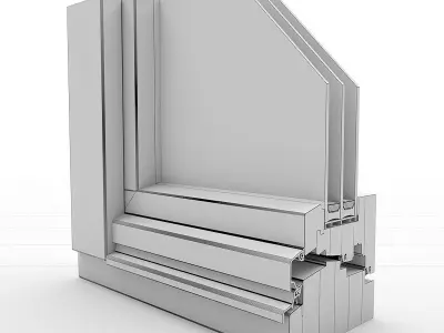 Window section 3D model