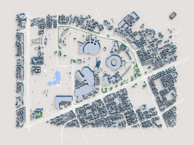 Aspire Tower Tornado Tower Doha Qatar 3D model