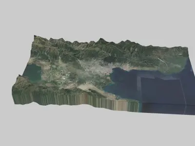 PORT-AU-PRINCE City Low-poly 3D model