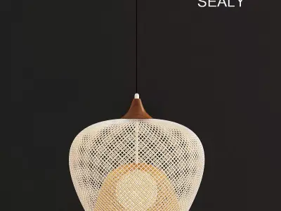 Sealy 3d model low - poly seally hanging lamp Low-poly 3D model