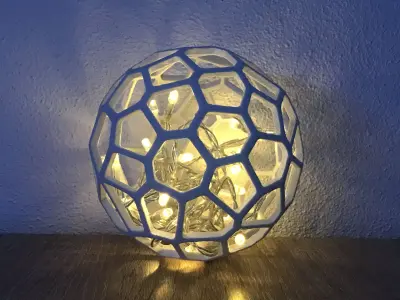 Voronoi Lamp - Generative design - 3D print model 3D print model