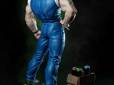 Guile - Street Fighter - Fullsize 3D print model