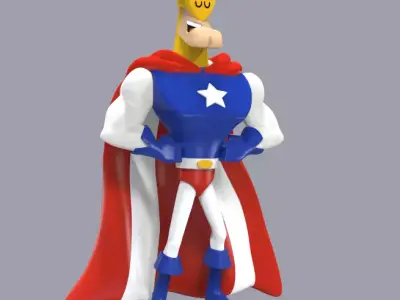 MAJOR GLORY-JUSTICE FRIENDS-PARTS AND COMPLETE 3D print model