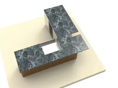 COUNTER - BBQ  3D model