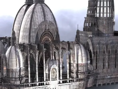 Dragon cathedral Dragon lineage Halls 3D model