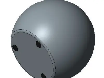 Candle Holder with candle 3D print model