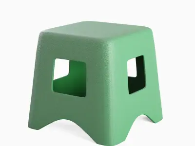 Plastic Stool 04 3D model