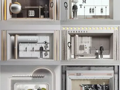 Clothing window  3D model