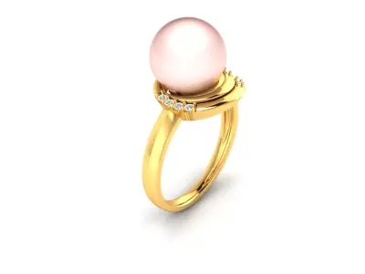 Women Ring  Render 3dm STL OBJ FBX Details 3D print model 51