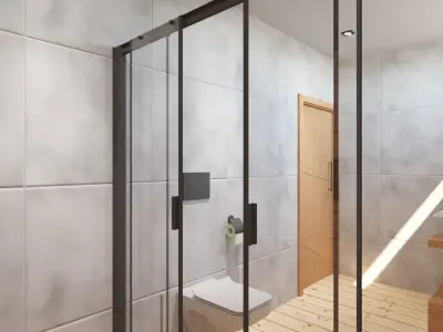 Bathroom 01 Low-poly 3D model