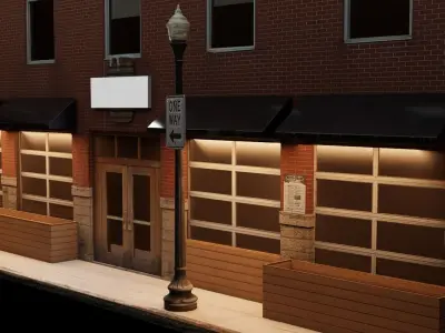 City Building 2 Low-poly 3D model