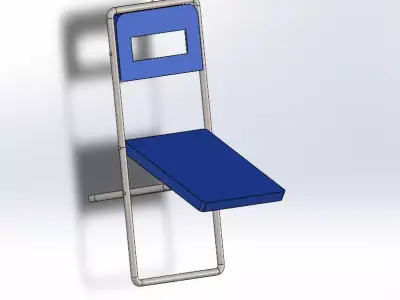 Folding chair 3D print model