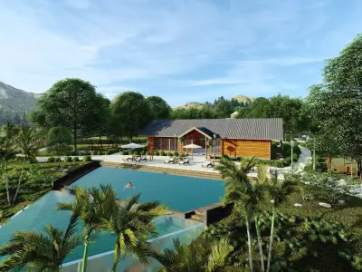 Laos Thalat Resort 3D model