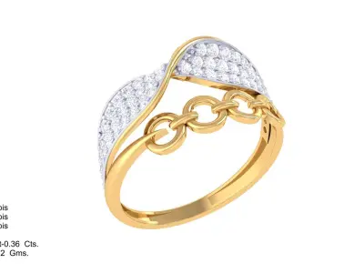  Women Ring MTL 3dm STL OBJ FBX Details 3D print model
