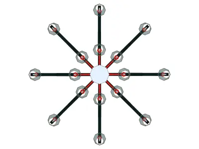chandelier 10 3D model buy