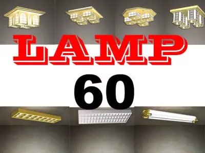 60 Classic Lamps Collection 3D model VOl2 3D model
