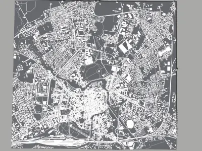 Cityscape Vicenza Venice Italy 3D model