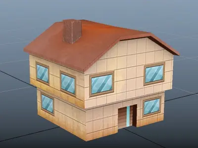 HOUSE PACK Low-poly 3D model