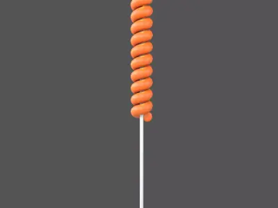 Twist Lollipop v1 005 Low-poly 3D model