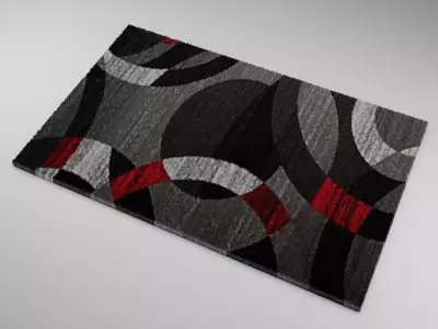 Modern rug 3D model purchase