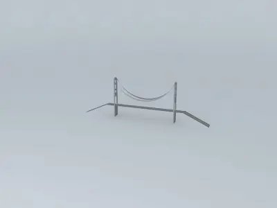 Suspension Bridge Free 3D model