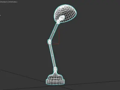 Low poly Table Lamp  Low-poly 3D model