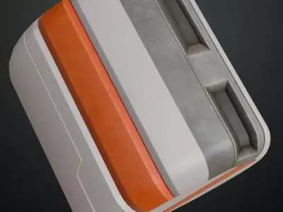 Stylized Sci-Fi Wall PBR Seamless Texture