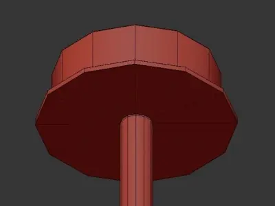 AX507 pendant light in gold 3D model