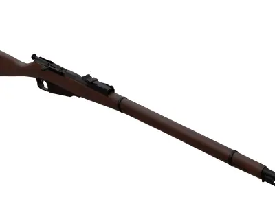 M1891 Rifle Low-poly 3D model