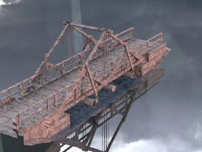 Chain Bridge 1 3D model