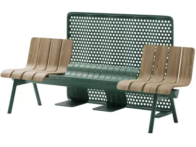 Ethimo Ace Beam with legs by Patrick Norguet 3D model