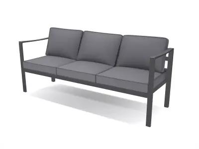 out bench sling fabric 020 Low-poly 3D model