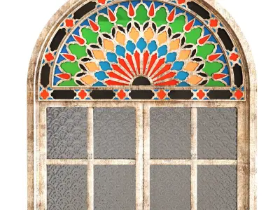 old turkish windows orosi set 137 Low-poly 3D model