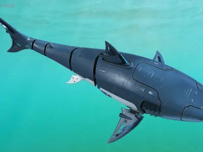  Rigged Underwater Drones Collection 3 