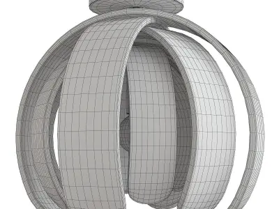 Carlo Nason Hand Blown Glass Sculptural Chandelier Low-poly 3D model