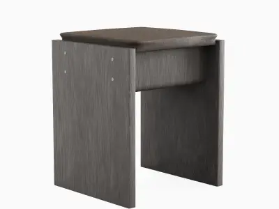 Wooden Stool 05 3D model
