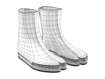 Paw Boots Low-poly 3D model