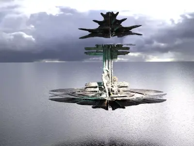 Aphrodites goddess Cave floor 2 3D model