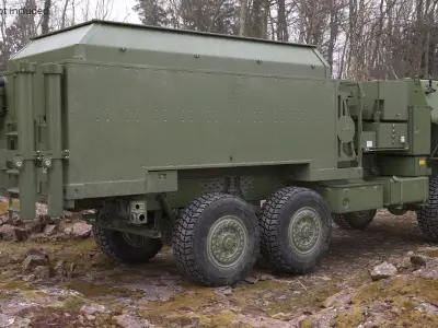  MEADS TOC Mobile Air Defense Command Vehicle Green 