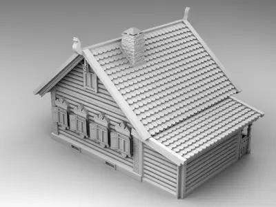 Slavic house 3D print model