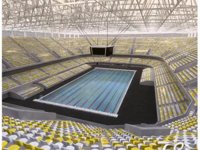 INDOOR OLIMPIC POOL II 3D model