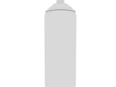 Highly Detailed 3D Graffiti Spray Can Model 3D model